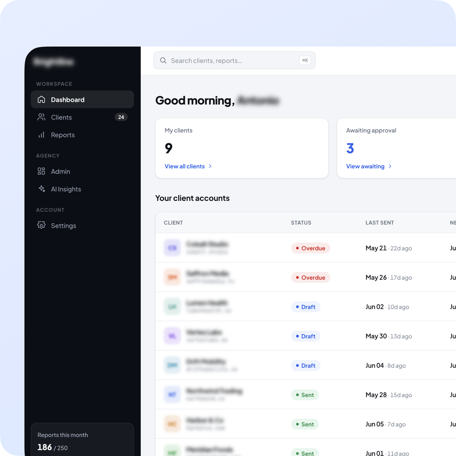 Custom developed reporting system for digital marketing agency workflow automation | Altum Software